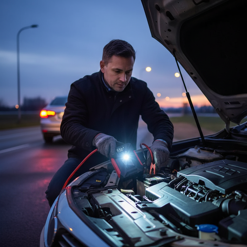 4-in-1 Car Jump Starter & Air Pump