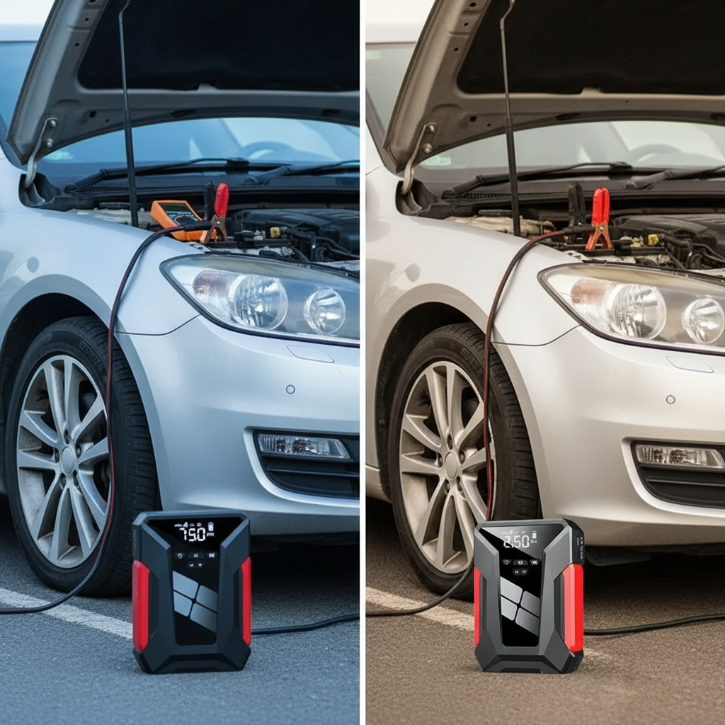 4-in-1 Car Jump Starter & Air Pump